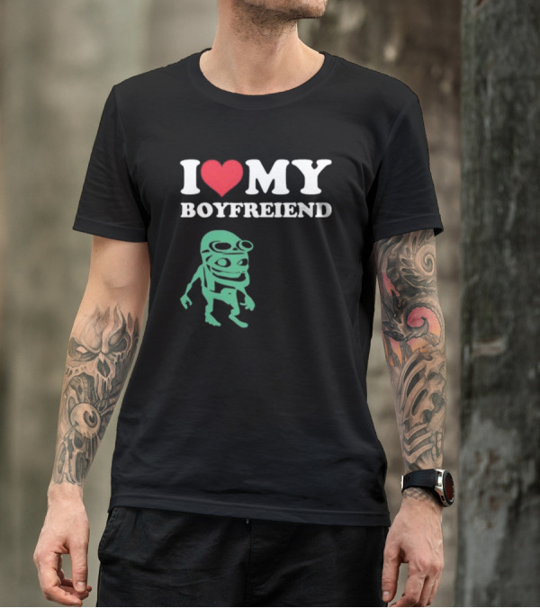 I Love My Boyfriend Crazy Frog Joey Valence T-Shirt