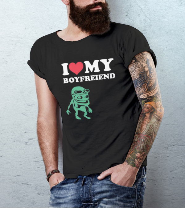 I Love My Boyfriend Crazy Frog Joey Valence T-Shirt