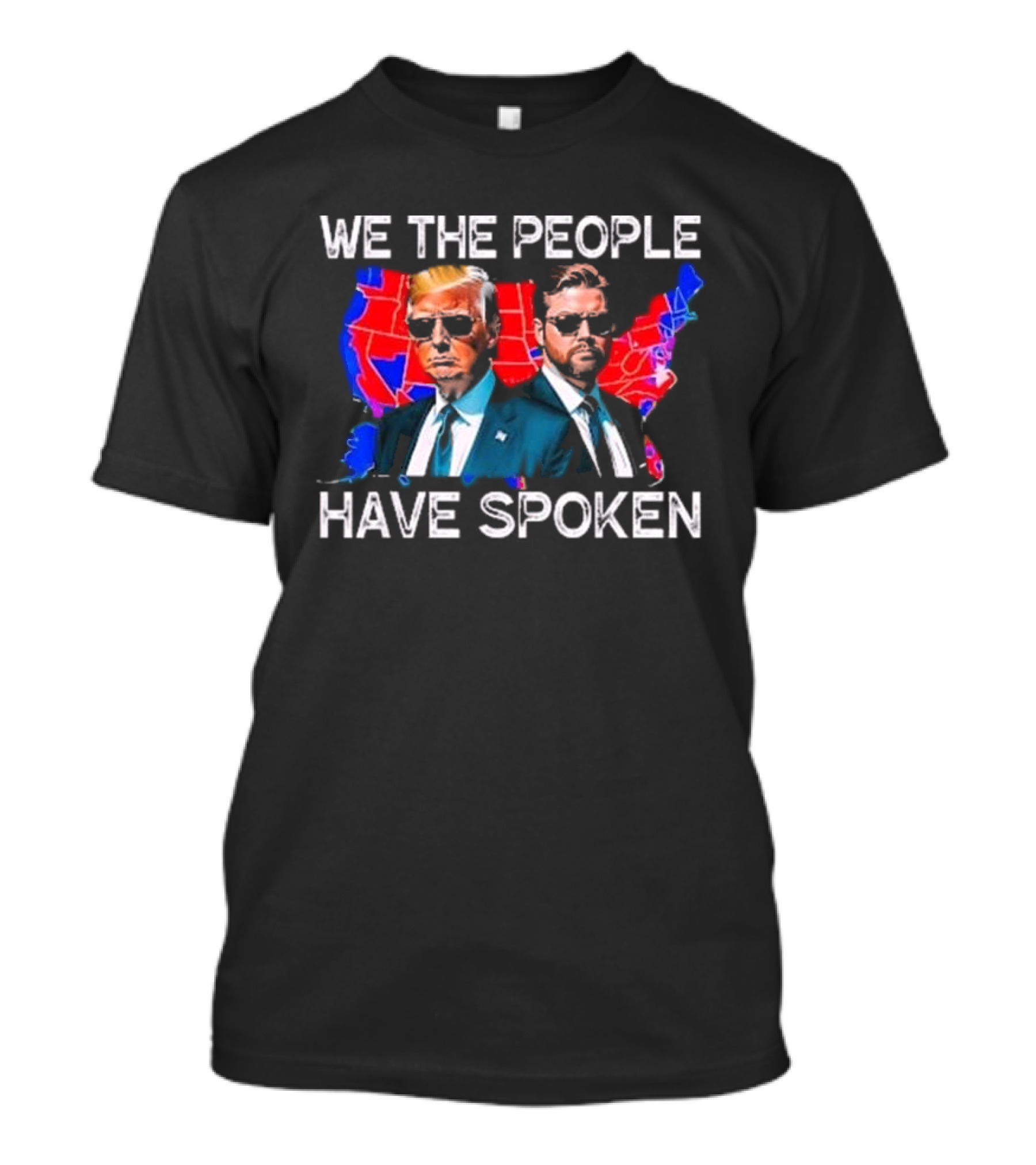 We The People Have Spoken Trump Vance 2024 Map T-Shirt