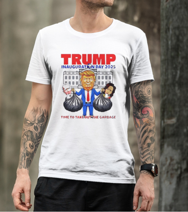 TRUMP Inauguration Day 2025 Time To Take Out The Garbage Biden And Harris T-Shirt