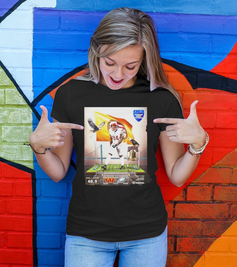 Thursday Night Football Washington Commanders Vs Eagles South Philly Showdown Fanduel T-Shirt