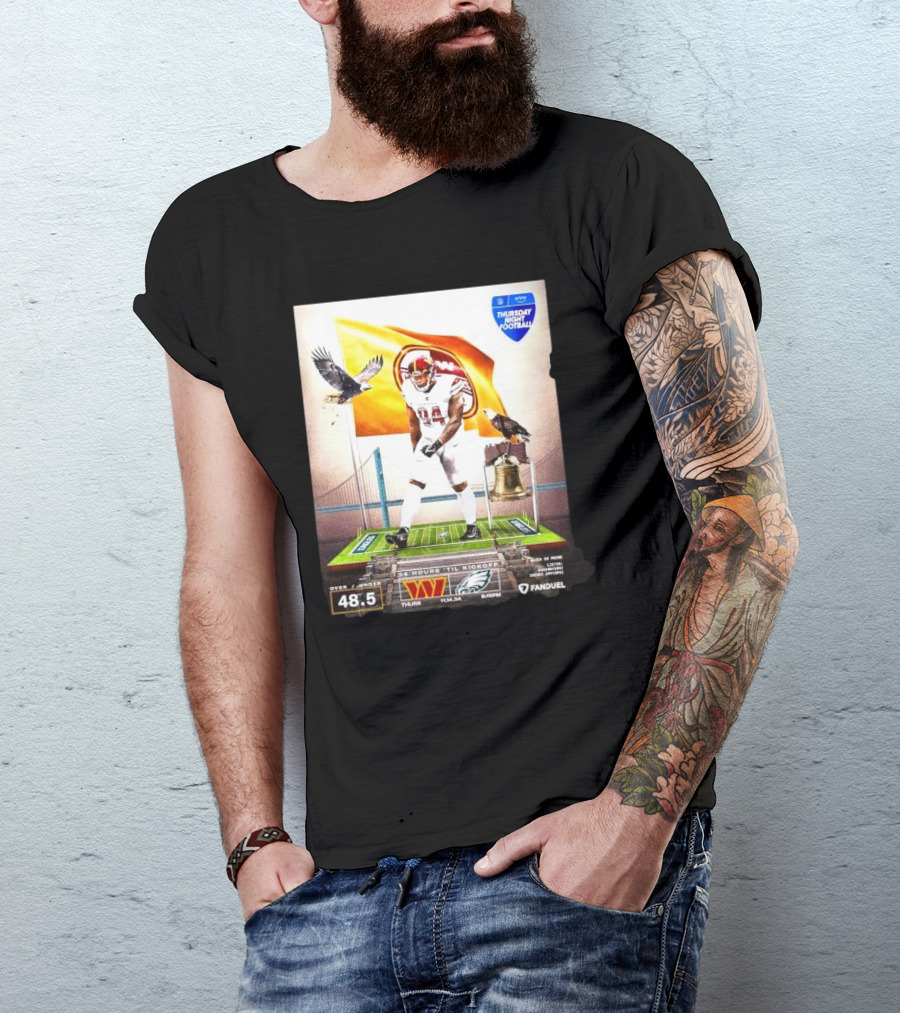 Thursday Night Football Washington Commanders Vs Eagles South Philly Showdown Fanduel T-Shirt