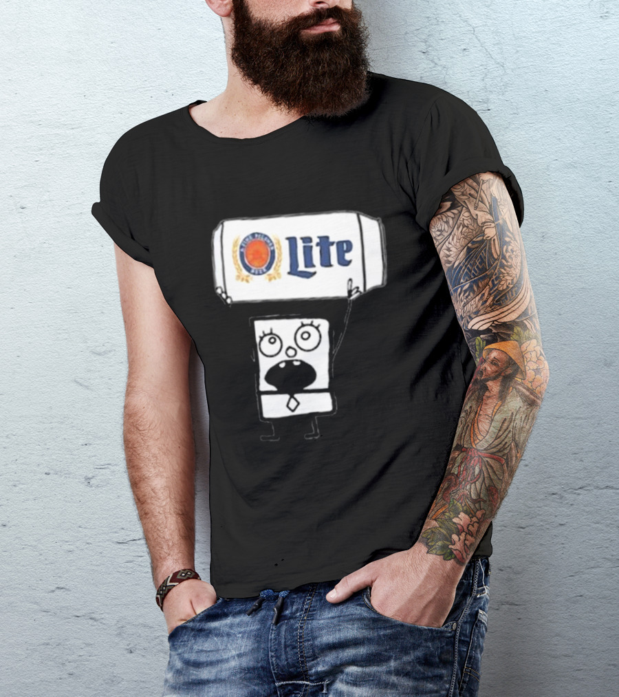 Doodlebob Miller Lite Beer T-Shirt