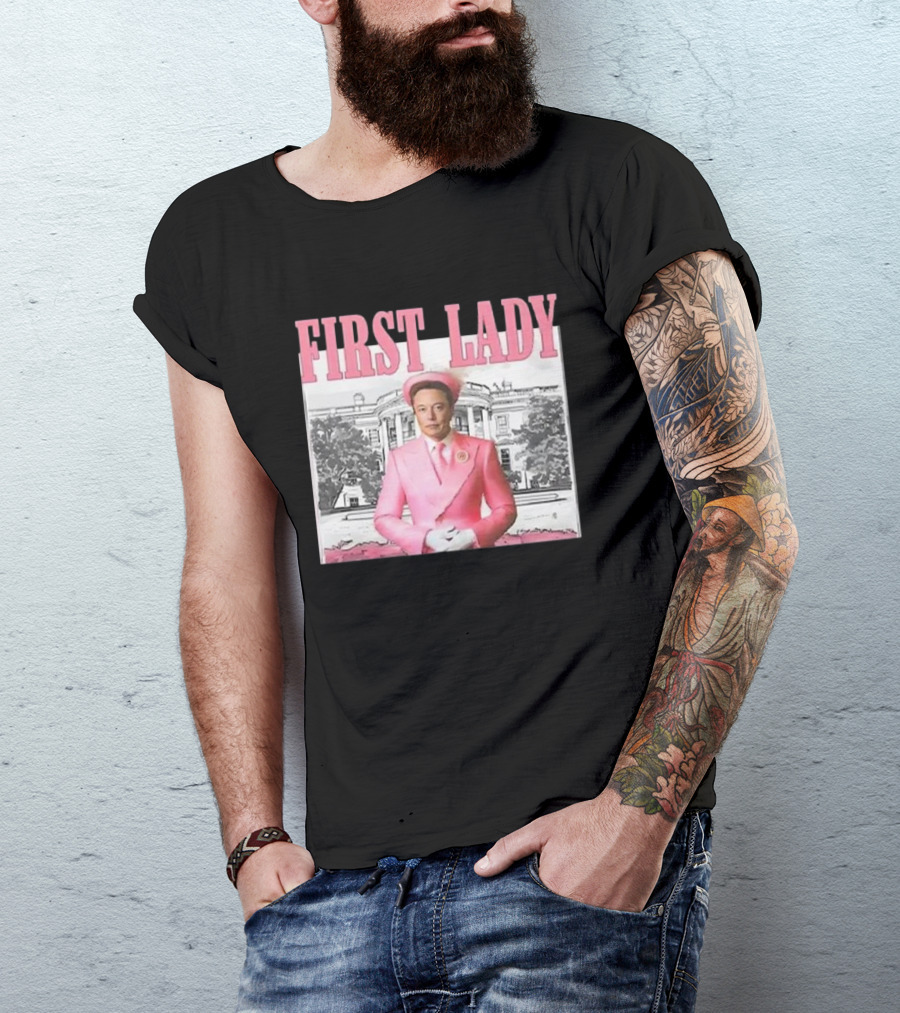 First Lady Elonia Musk Pink Suit White House T-Shirt