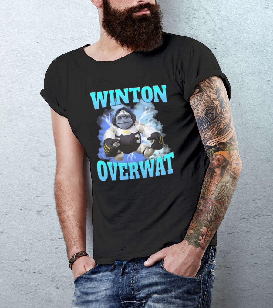 Winton Overwat Winston Overwatch Funny Meme T-Shirt