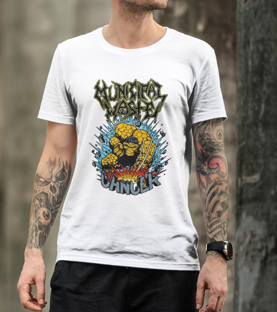 Municipal Waste SOIA Thing Clobberin Cancer Explosion T-Shirt