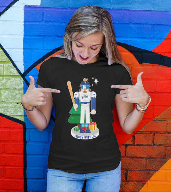 Bobby Witt Jr. MLBPA Nutcracker Baseball Bat Christmas Gifts T-Shirt