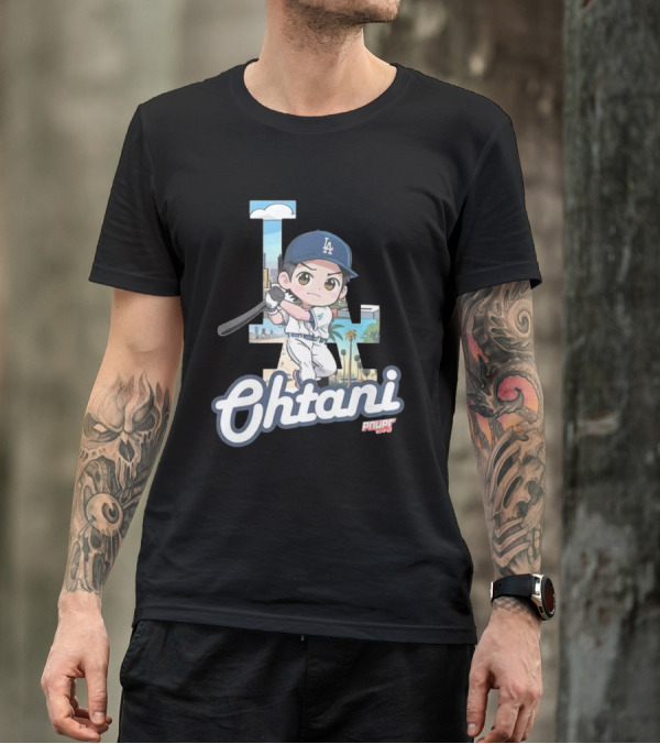 Chibi Shohei Ohtani LA Dodgers Ohtani Pnuppr T-Shirt