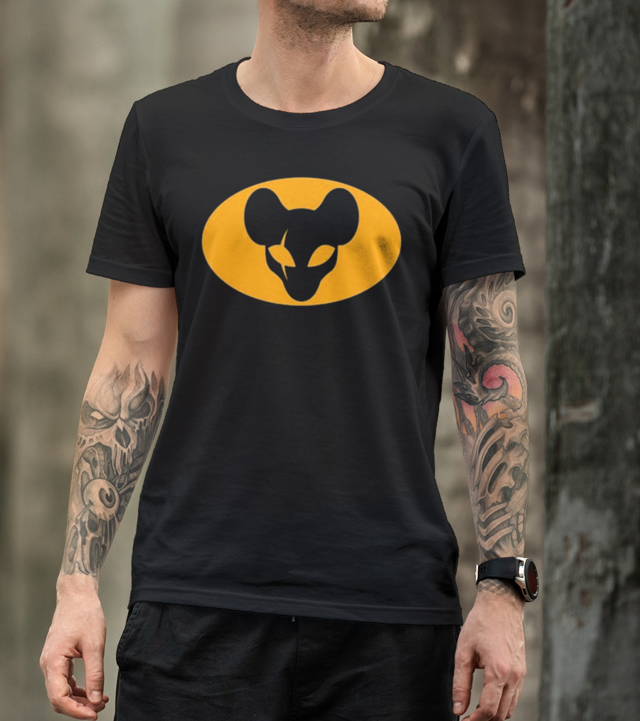 Mythical Sausage Ratman Bat-Inspired Emblem T-Shirt