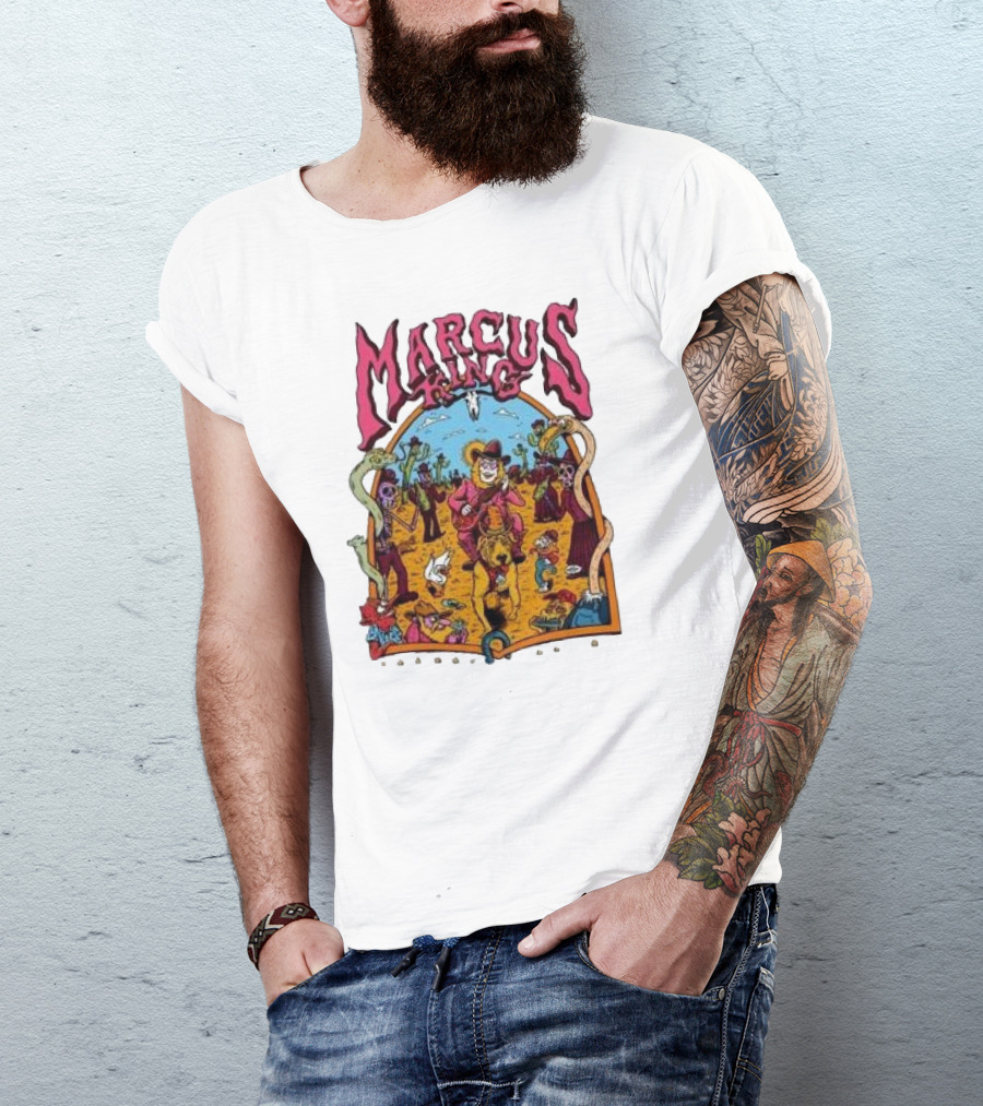 Marcus King Wild West Adventure With Cowboys And Skeletons T-Shirt