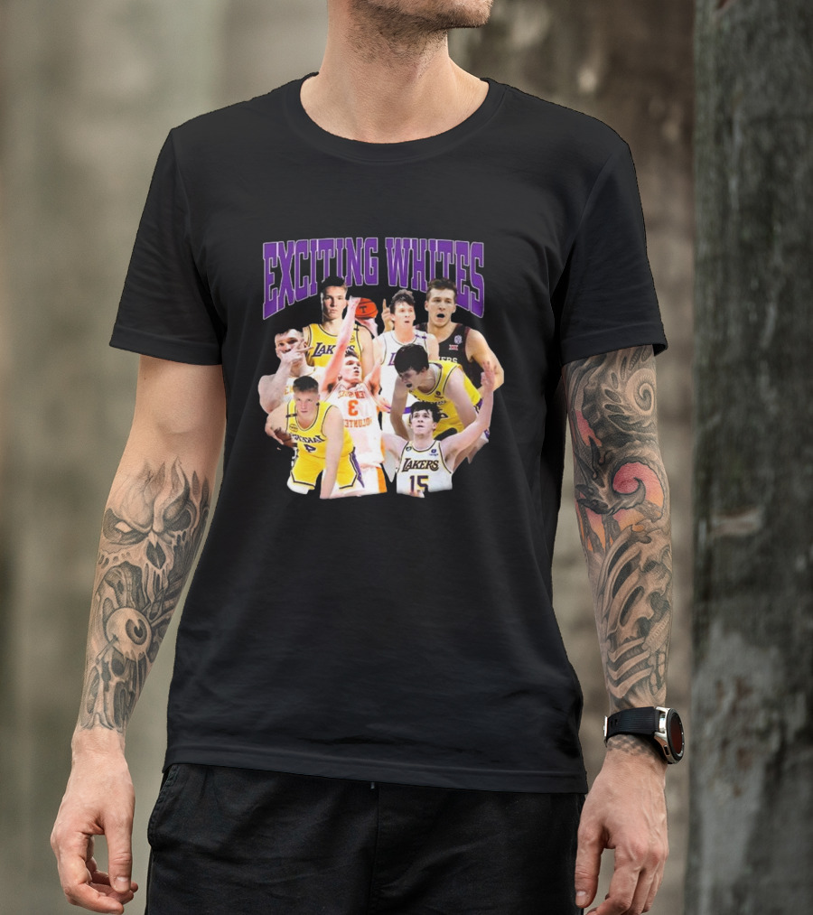 Dalton Knecht Austin Reaves Exciting Whites Lakers Basketball T-Shirt
