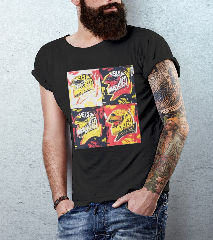 Red Bull Racing Verstappen Pop Art Helmet T-Shirt