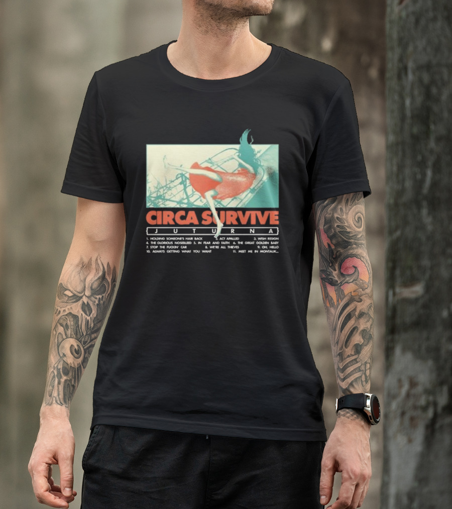 Circa Survive Juturna Album Artwork With Full Tracklist T-Shirt