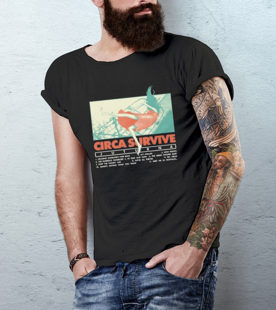 Circa Survive Juturna Album Artwork With Full Tracklist T-Shirt