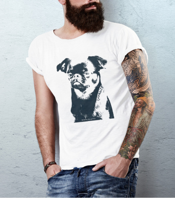 Charlie The Griffon Charlie Face Sketch T-Shirt