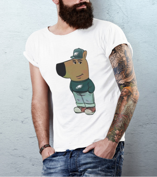 I Am Just A Chill Guy Philadelphia Eagles Character In Hat T-Shirt
