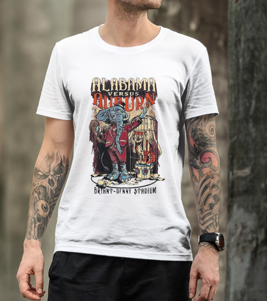 Alabama Versus Auburn Bryant-Denny Stadium Iron Bowl Week T-Shirt