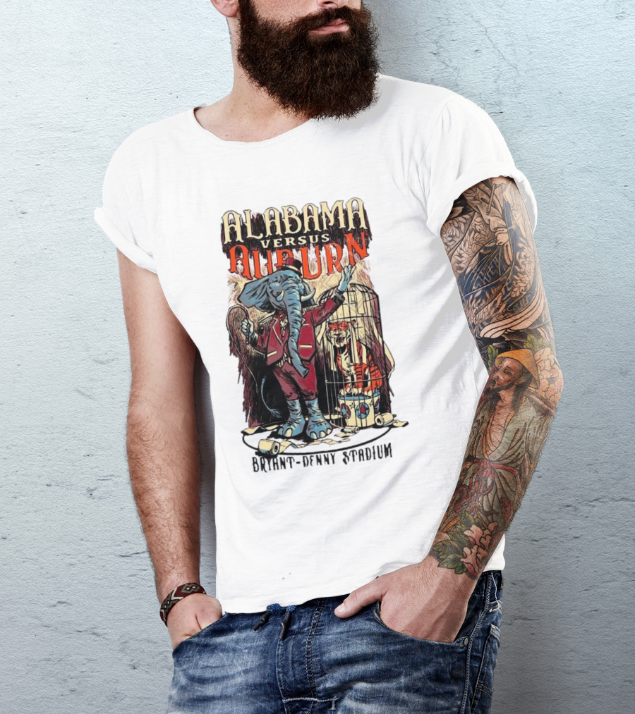 Alabama Versus Auburn Bryant-Denny Stadium Iron Bowl Week T-Shirt