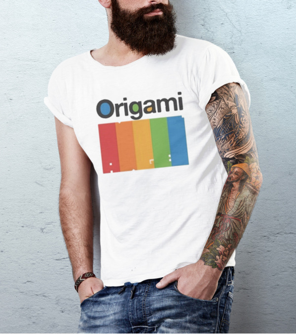 Origami Spectrum Rainbow Blocks T-Shirt