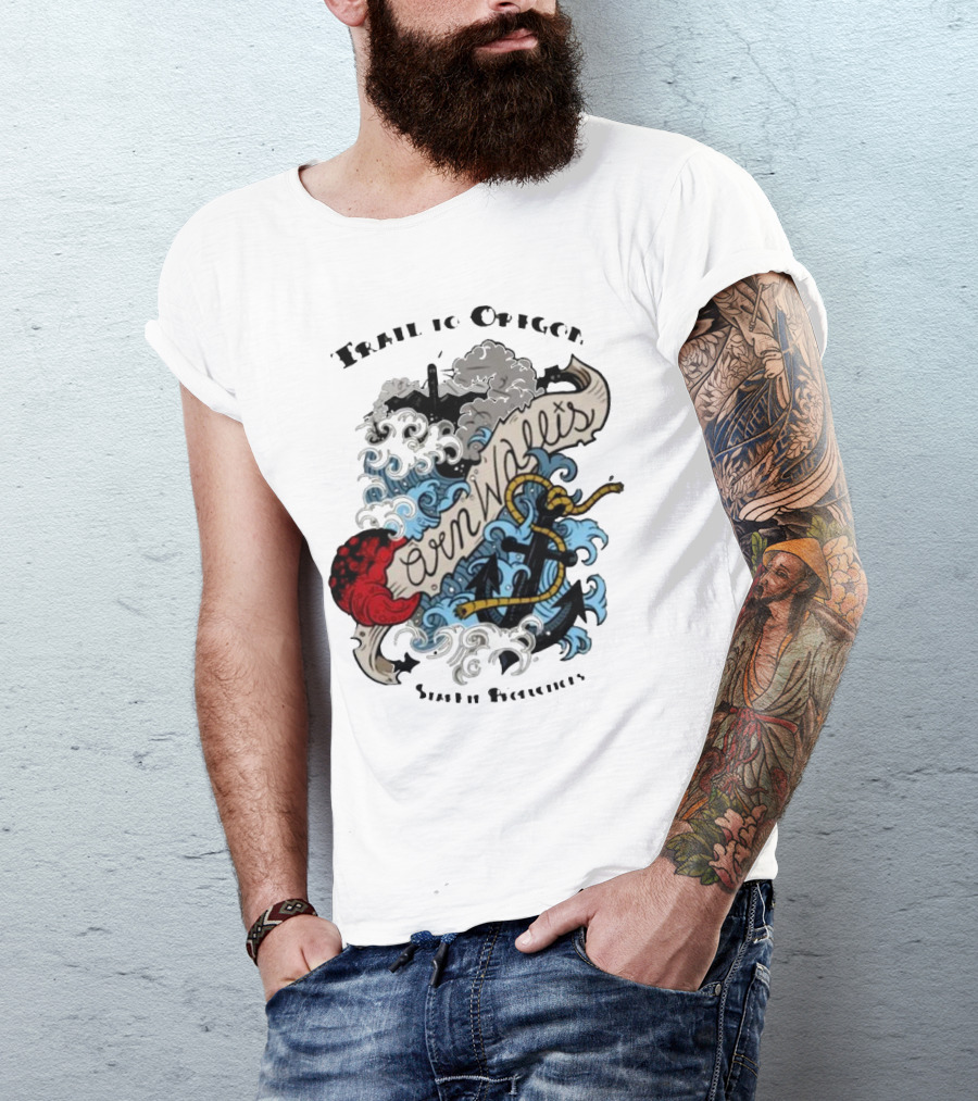 Trail To Oregon Cornwallis Ship Features T-Shirt