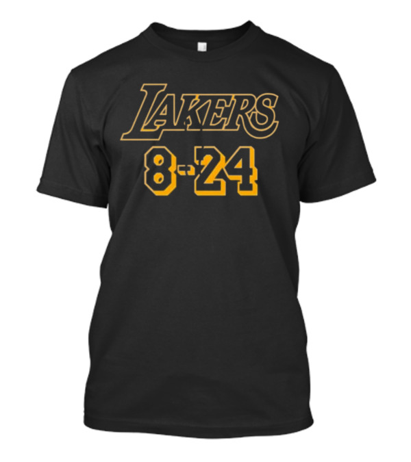 Kobe Bryant Los Angeles Lakers 8 24 Wordmark Classic T-Shirt