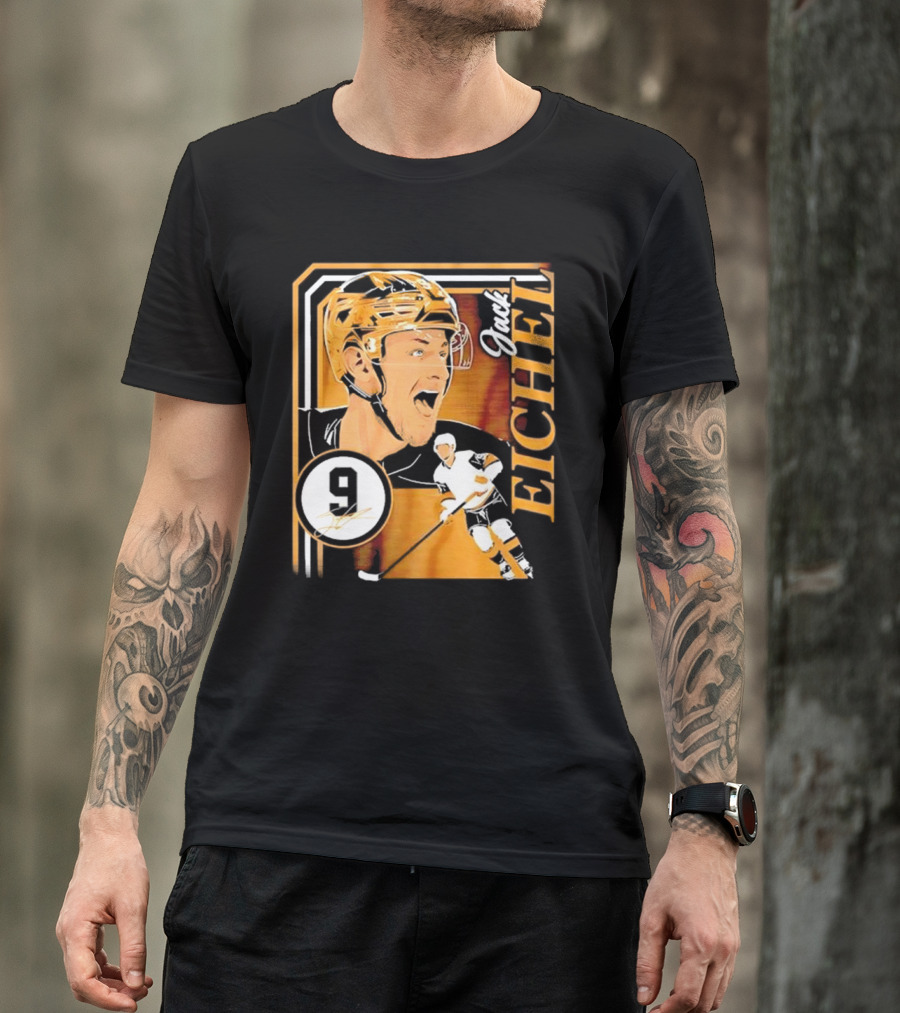 Jack Eichel Las Vegas Hockey Collage Frame T-Shirt