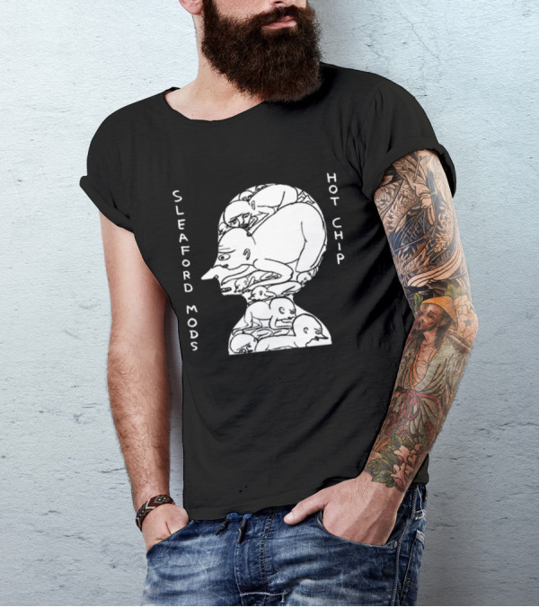 Sleaford Mods Hot Chip Abstract Figure Array T-Shirt