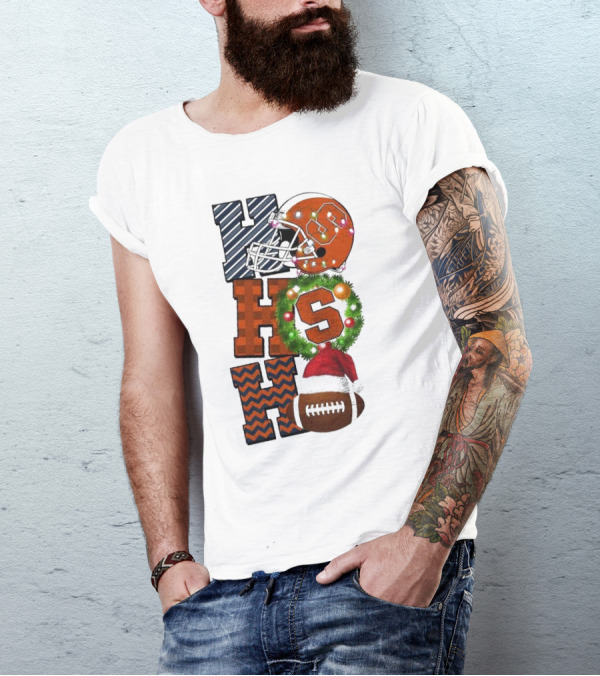 Syracuse Orange Football Ho Ho Ho Christmas Game Day T-Shirt