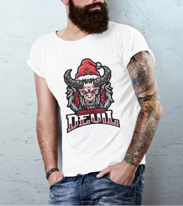 Dallas Stars NHL Krampus Christmas Devil Hockey T-Shirt