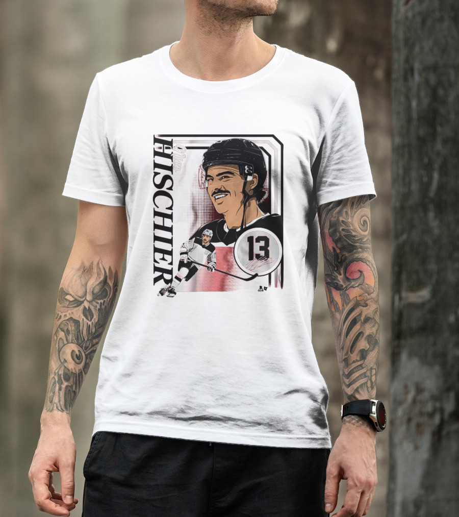 Nico Hischier Collage Frame Number 13 Hockey T-Shirt