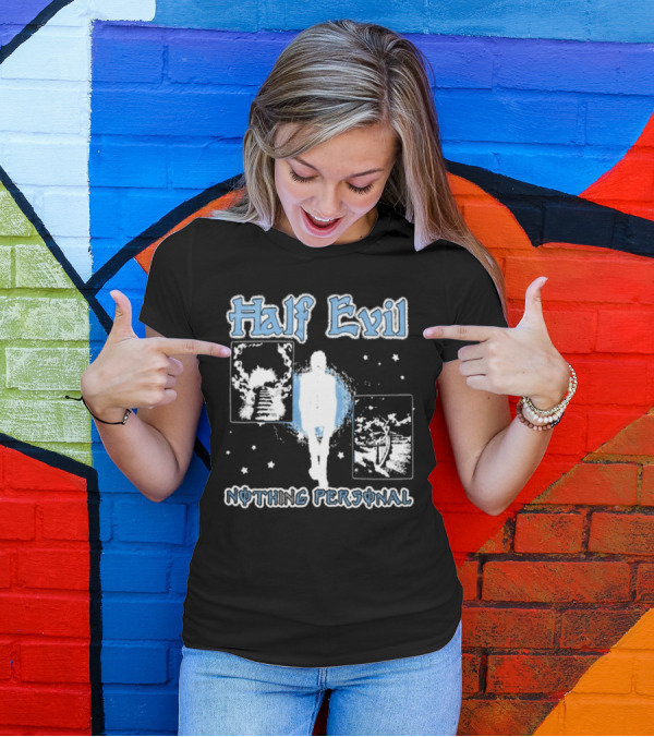 Half Evil Nothing Personal The Stairway To Eternity Cosmic Journey T-Shirt