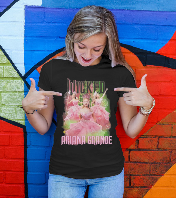 Wicked Ariana Grande Signature Pink Dress Trio T-Shirt