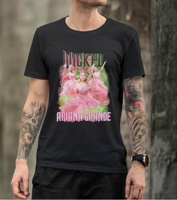 Wicked Ariana Grande Signature Pink Dress Trio T-Shirt