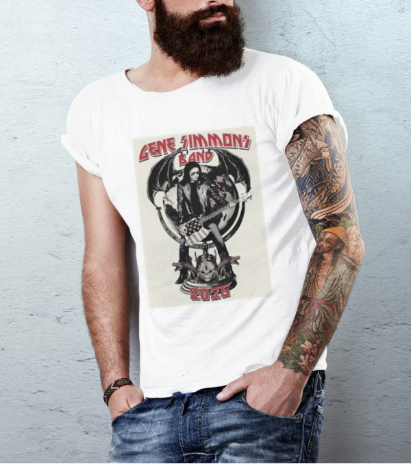 Gene Simmons Band 2025 Spring Shows Featuring Iconic Imagery T-Shirt