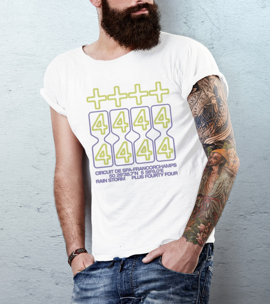 Plus Fourty Four Circuit De Spa-Francorchamps Rain Storm T-Shirt