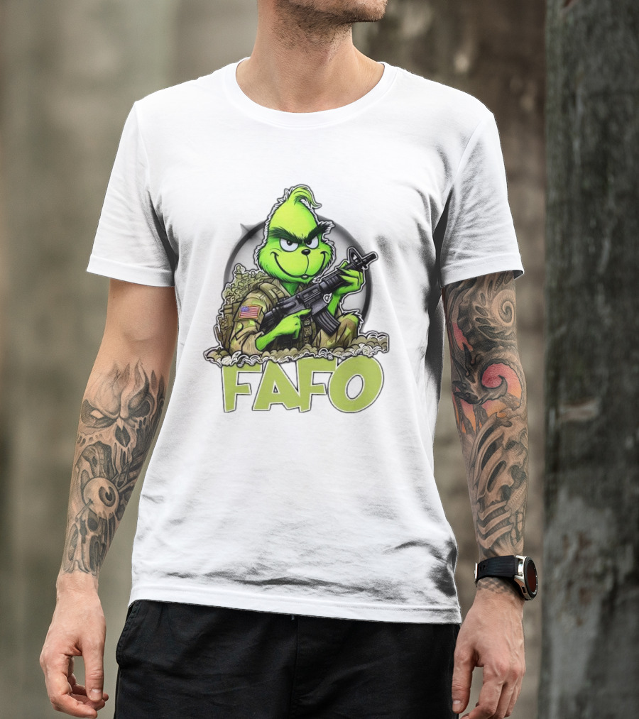 Grinch Fafo Military Christmas Special Edition T-Shirt