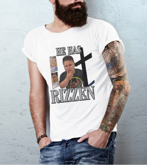 He Has Rizzen Rizzler Costco Guy With Spider-Man Shirt And Price Tags T-Shirt