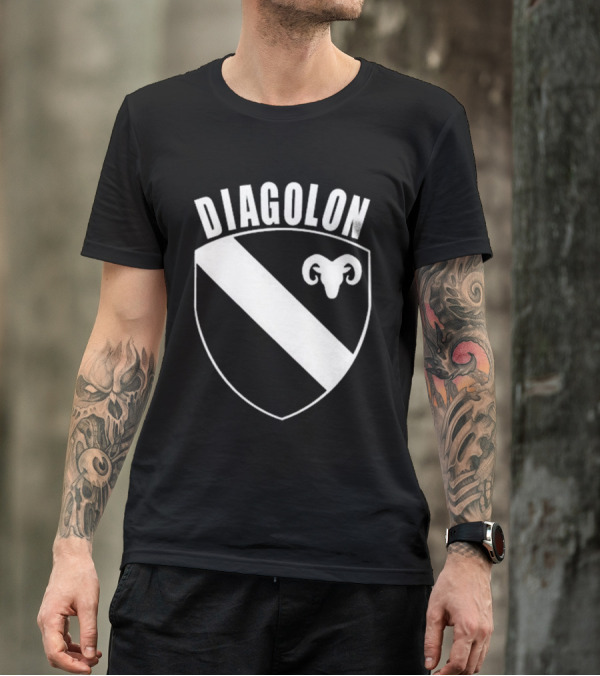 DIAGOLON Shield Emblem With Ram Head T-Shirt
