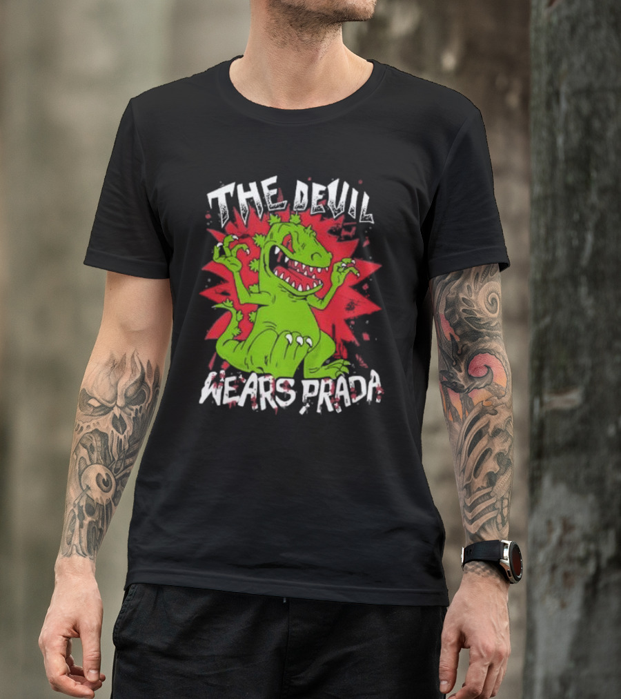 The Devil Wears Prada Reptar Rugrats Crossover T-Shirt