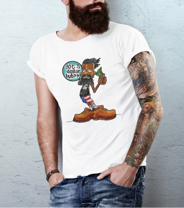 Damon Darling Got A Dollar Bub Character With Funky Style And Patriotic Colors T-Shirt