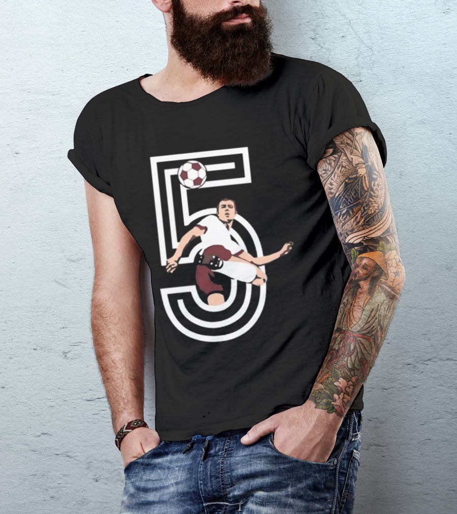 Der Kaiser Franz Beckenbauer Iconic Number 5 Soccer Legend T-Shirt