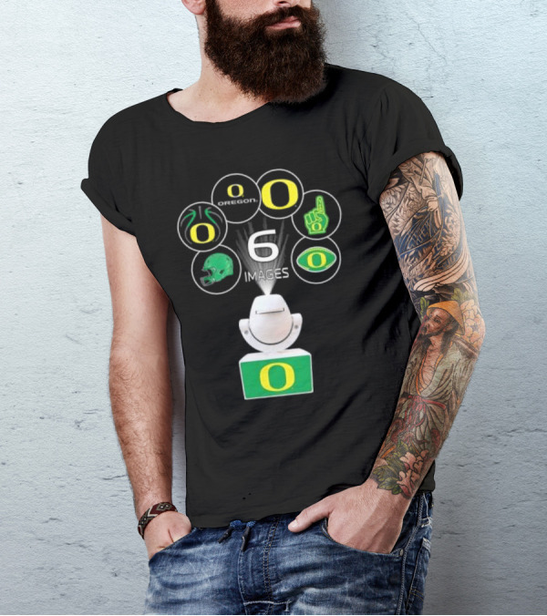 Oregon Ducks LED Mini Spotlight Projector Night Light With 6 Interchangeable T-Shirt