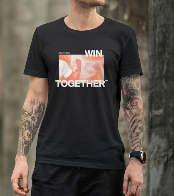Asymmetric Win Together Iconic Handshake Unity T-Shirt