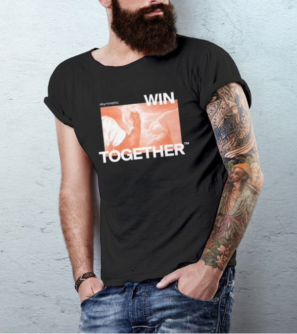 Asymmetric Win Together Iconic Handshake Unity T-Shirt