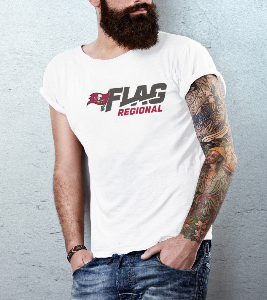Tampa Bay Buccaneers Flag Regional Tournament NFL 2025 T-Shirt