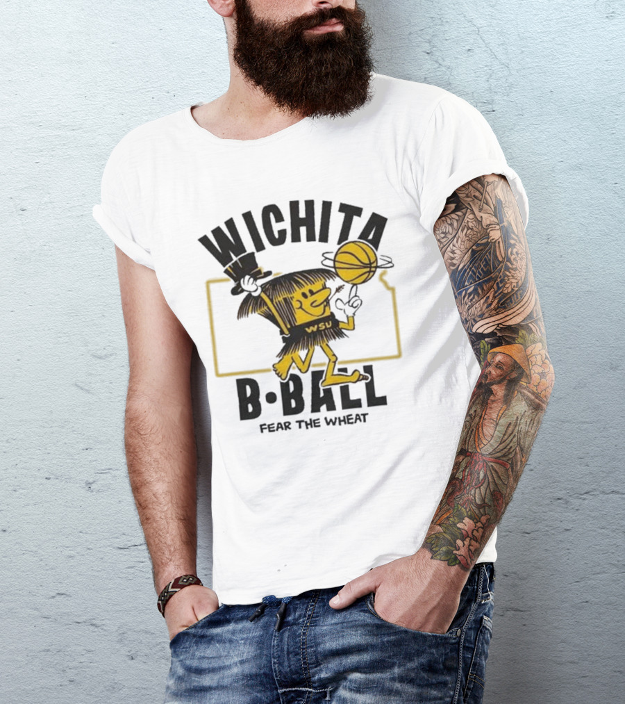 Wichita State B-Ball WSU Fear The Wheat T-Shirt