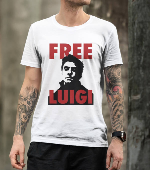 Free Luigi Mangione Bold Statement Iconic T-Shirt