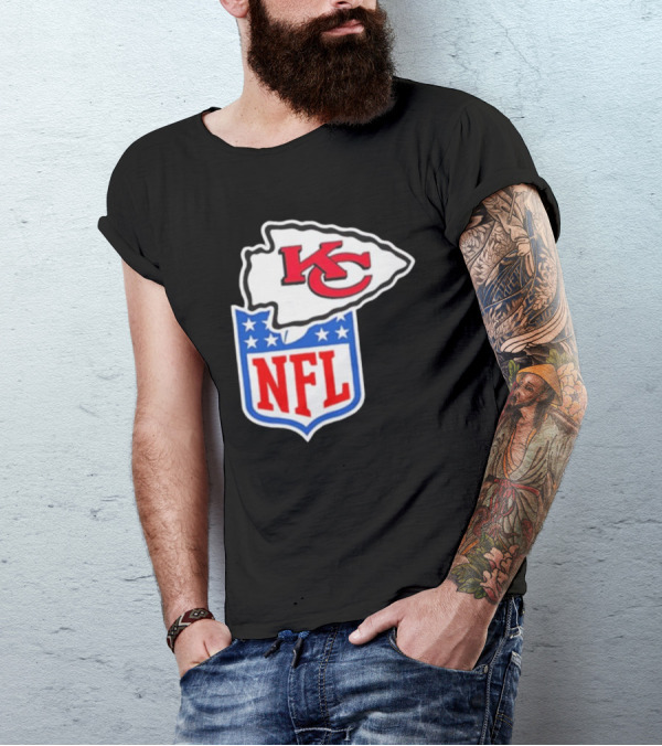 Kansas City Chiefs NFL Shield Emblem Collaboration T-Shirt