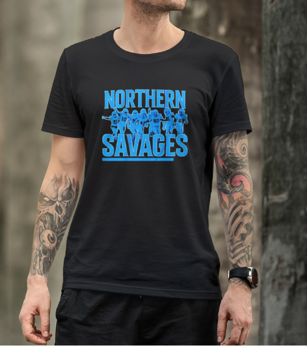Northern Savages Detroit Lions Football Team Spirit T-Shirt