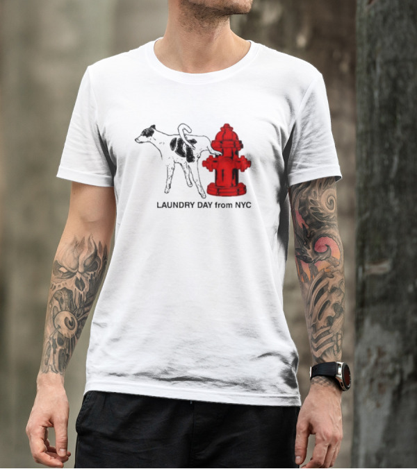 Laundry Day From NYC Fire Hydrant Cow T-Shirt